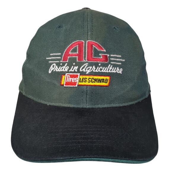 AC Pride In Agriculture Tires Les Schwab Strapback Baseball Cap Green One Size - Picture 1 of 8